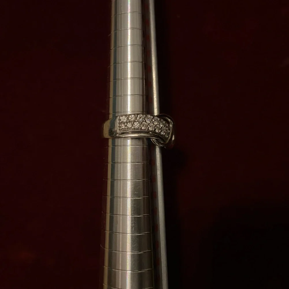 Le Vian 14 Karat White Gold Pretzel Ring - Picture 6 of 15